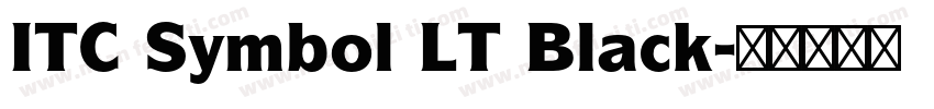 ITC Symbol LT Black字体转换